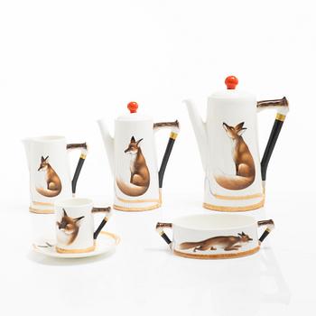 Royal Doulton, coffee service, 10 pieces, “Reynard the Fox”, England.
