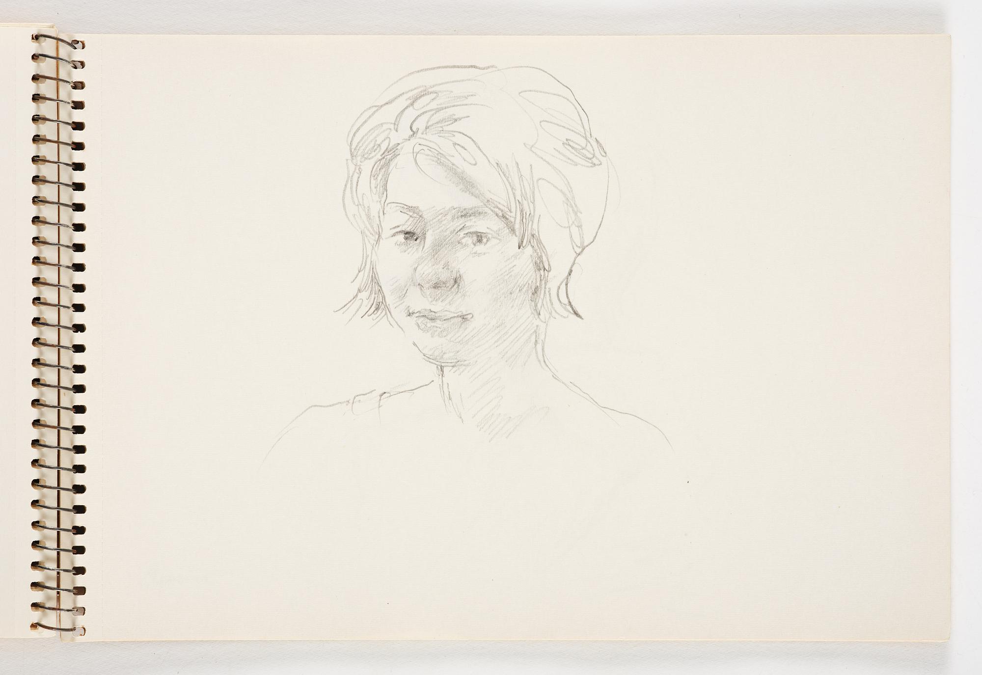 Lotte Laserstein, 3 skissböcker med blyertsteckningar.