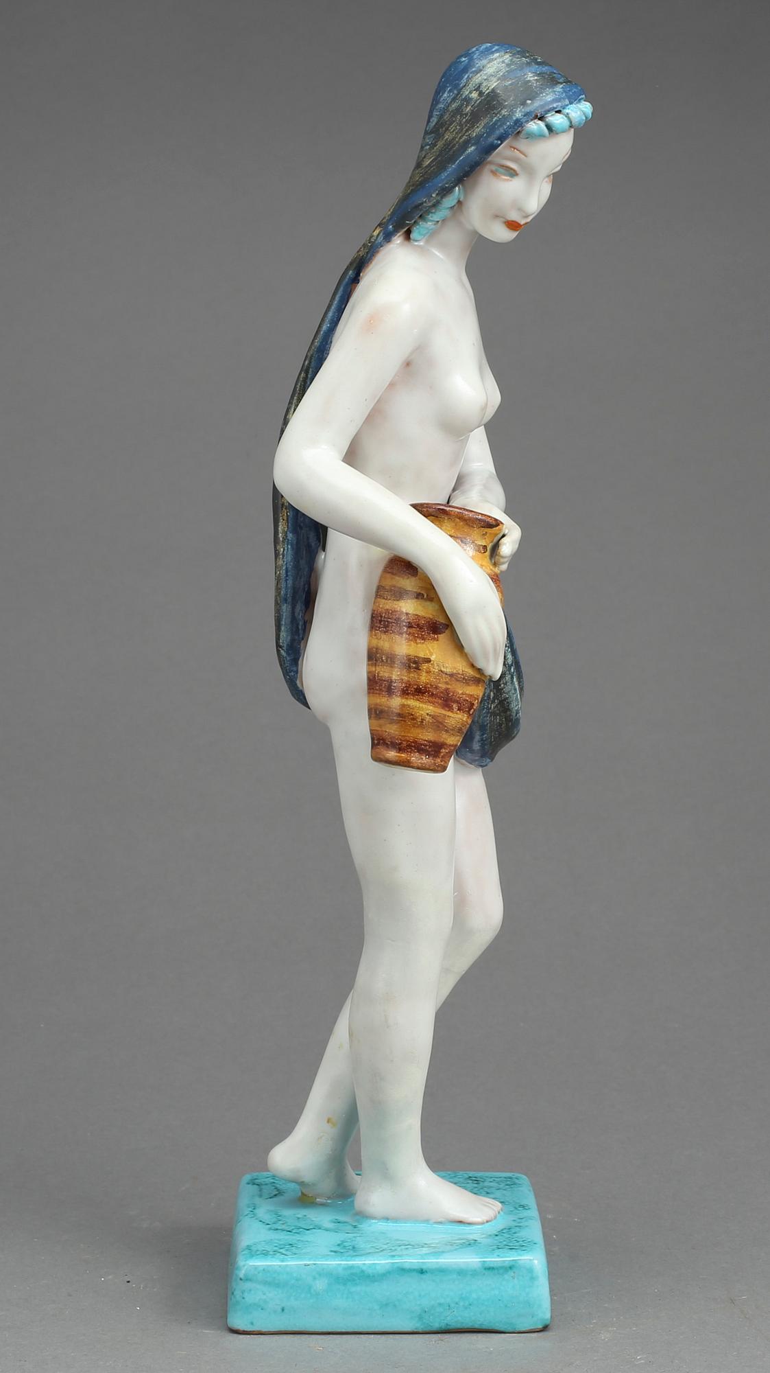 FIGURIN, keramik, Goldscheider, Österrike, 1950-tal.