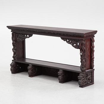 Shelf/side table, China, 20th Century.