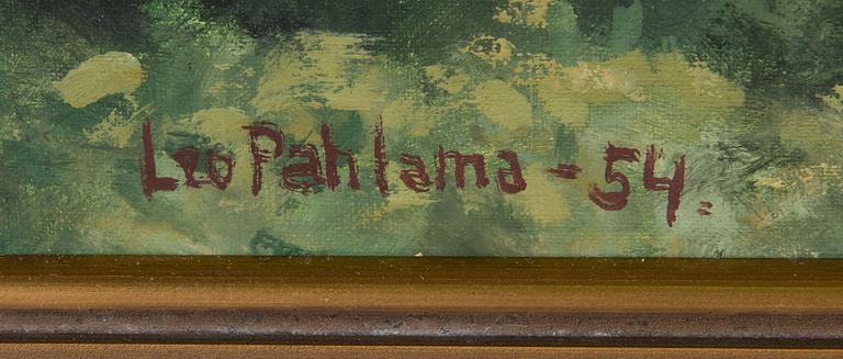 Leo Pahlama, oil on board, signed and dated-54.