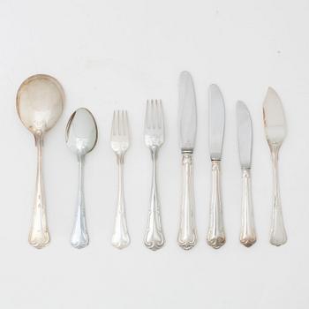 A 64-piece Swedish silver cutlery set, model 'Herrgård', including MEMA, Eskilstuna 1996.