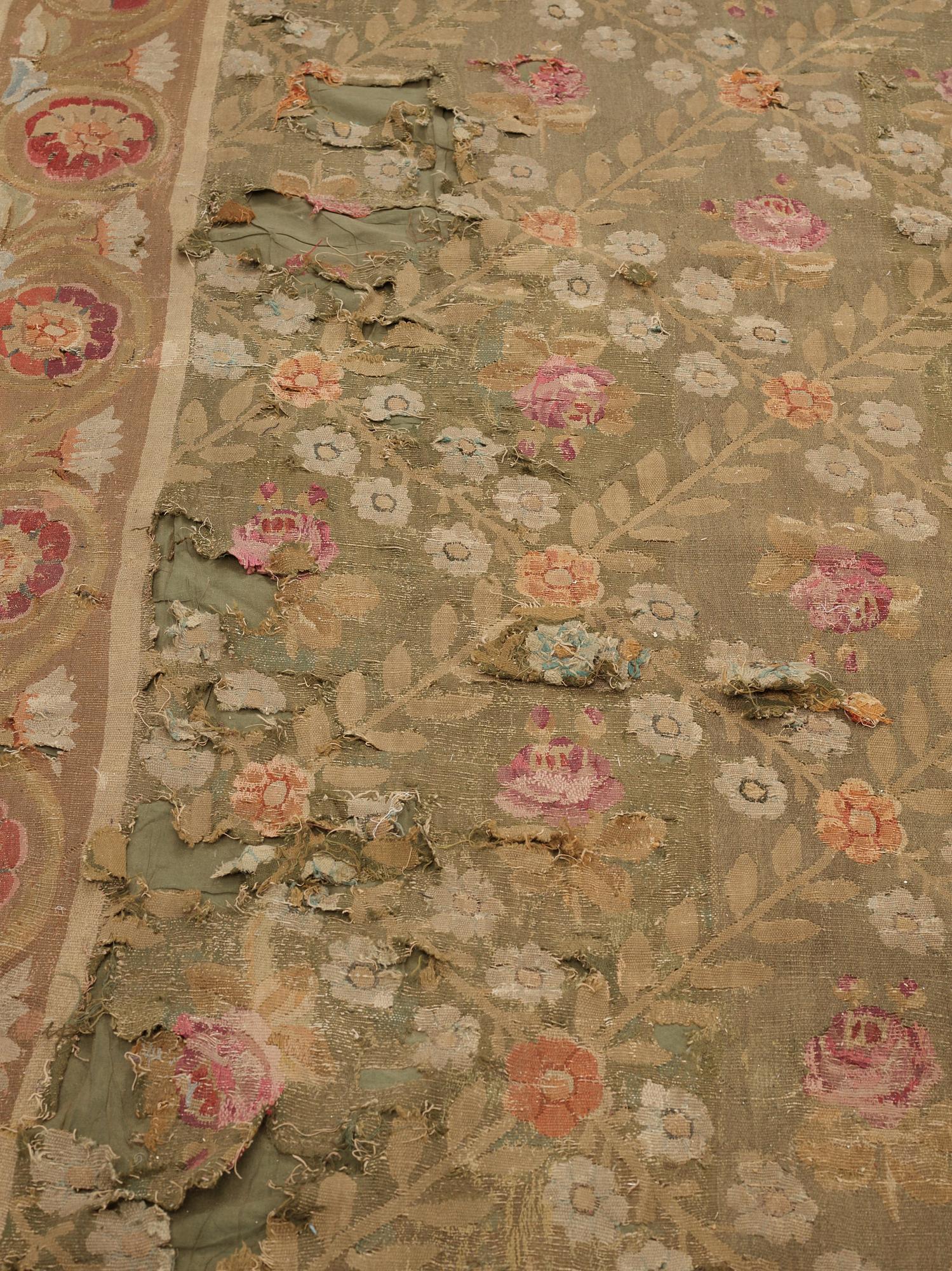 MATTO, tapestry weave, ca 561-564,5 x 354-360 cm, Aubusson, France the middle to the end of the 19th century.
