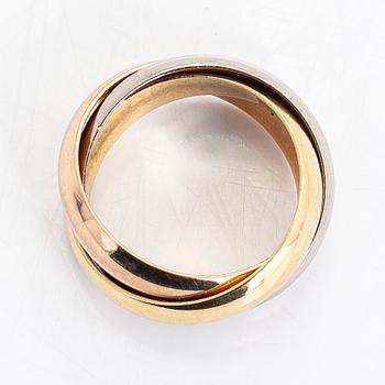 Cartier, an 18K gold 'Trinity' ring.