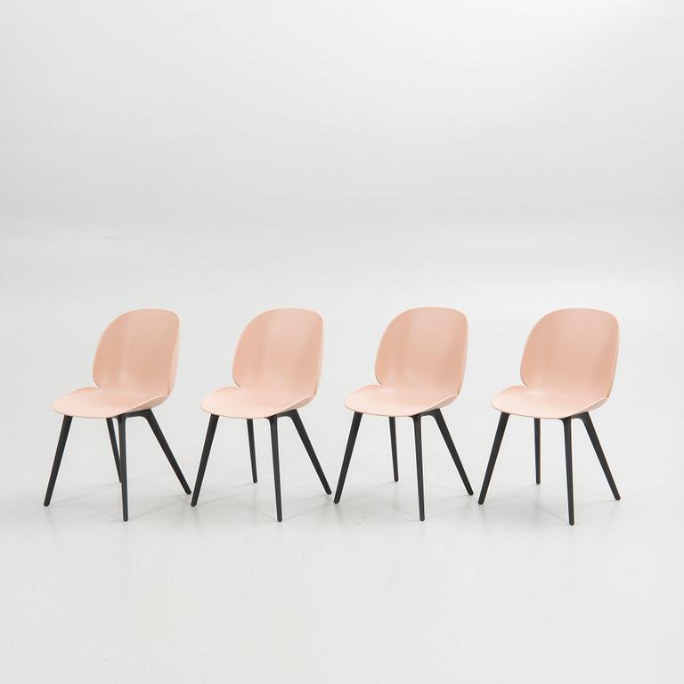 GamFratesi, chairs, 4 pcs, "Beetle Chair", Gubi, Denmark.