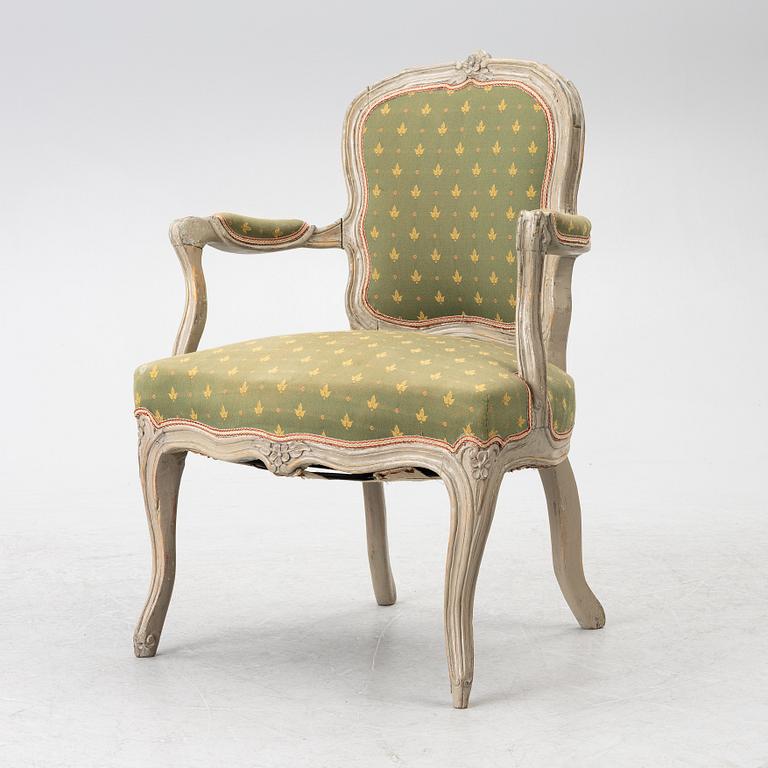 A Louis XV armchair, 18th Century.