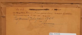 ANDERS ZORN, etsning."De två". Signerad.