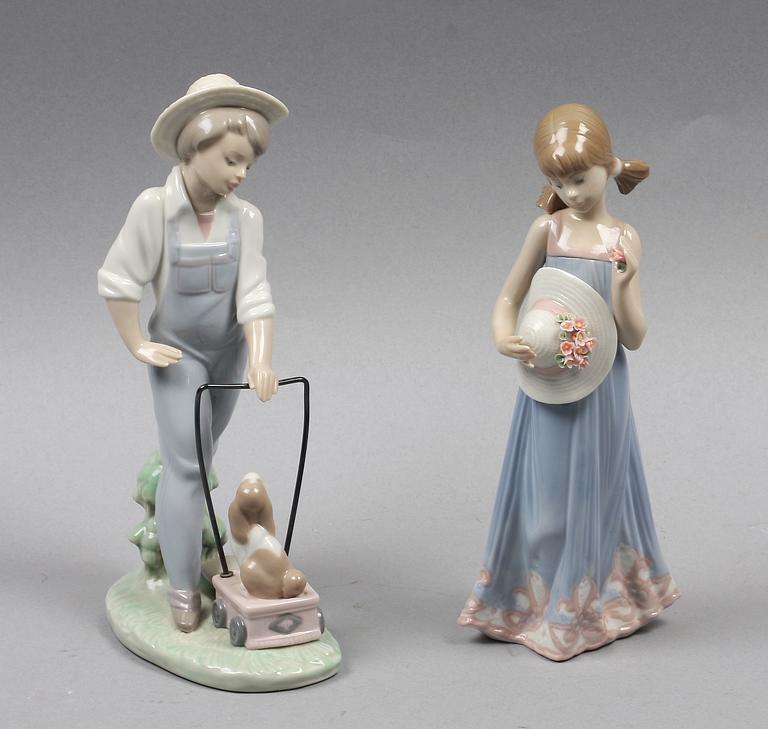 FIGURINER, 2 st, porslin, Lladro.