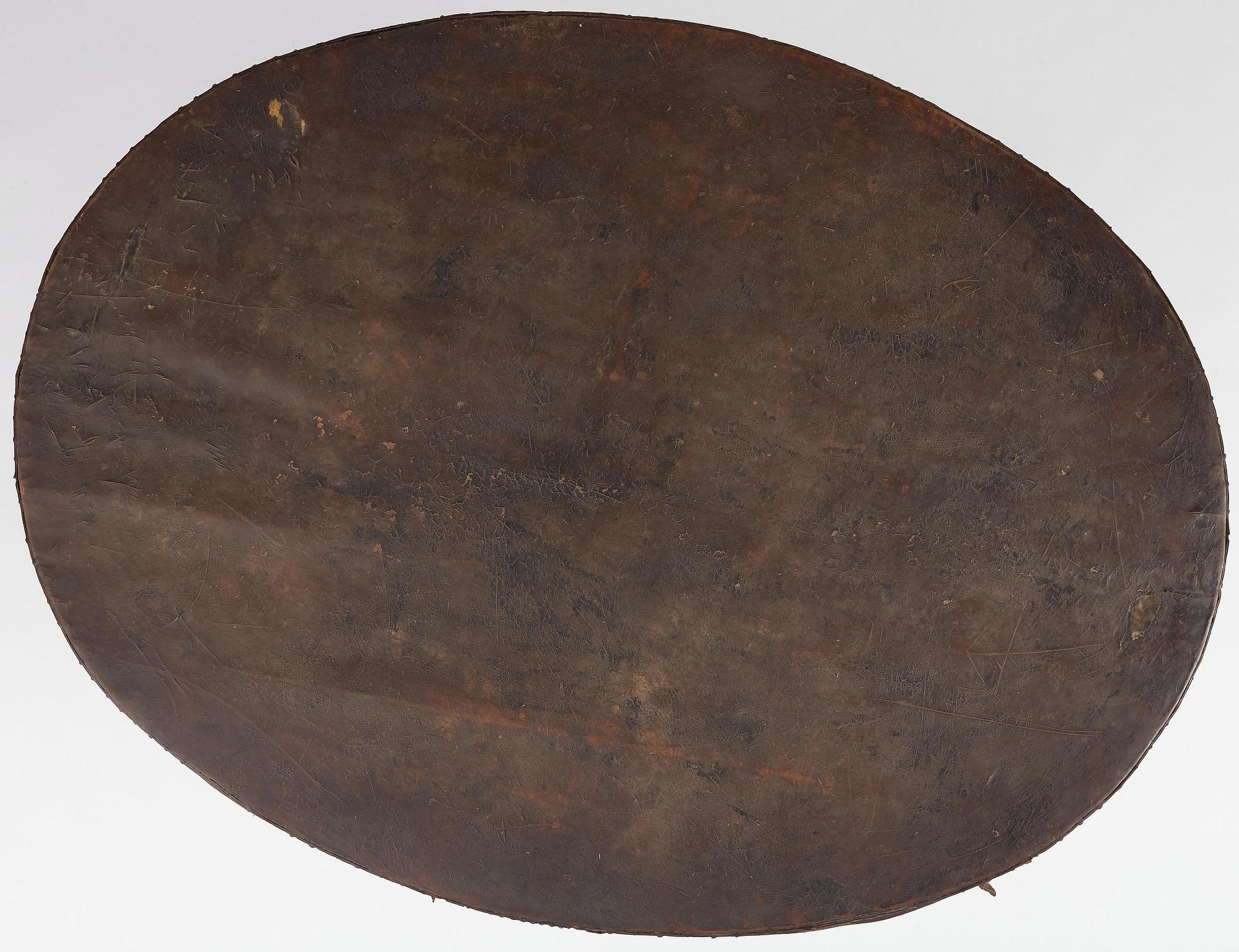 A Swedish leather-clad baroque table, late 17th century / circa 1700.