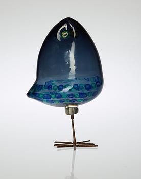 An Alessandro Pianon 'Pulcino' glass bird, Vistosi, Italy 1960's.