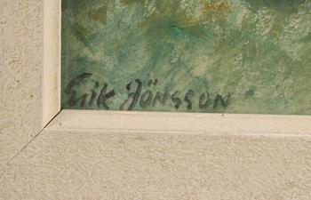 ERIK JÖNSSON, akvarell, sign.