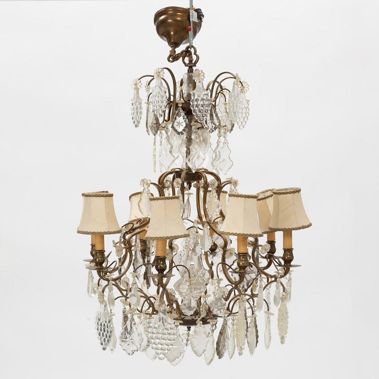 Chandelier, Rococo style, first half of the 20th century.