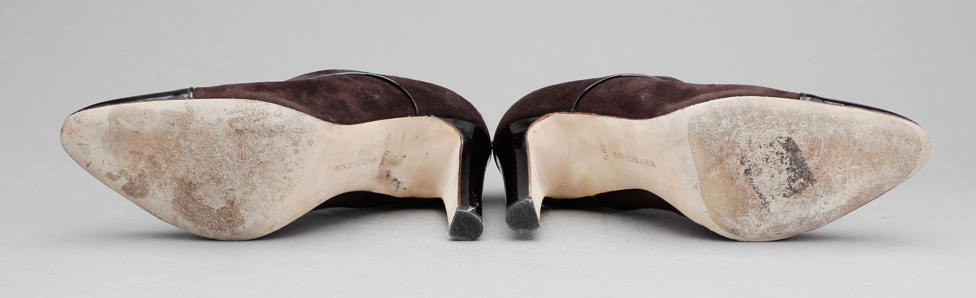 SKOR, ett par skoletter, Manolo Blahnik.