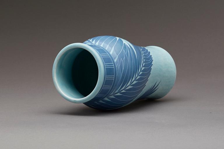 VAS, flintgods, "Sgrafitto", Josef Ekberg, Gustavsberg.