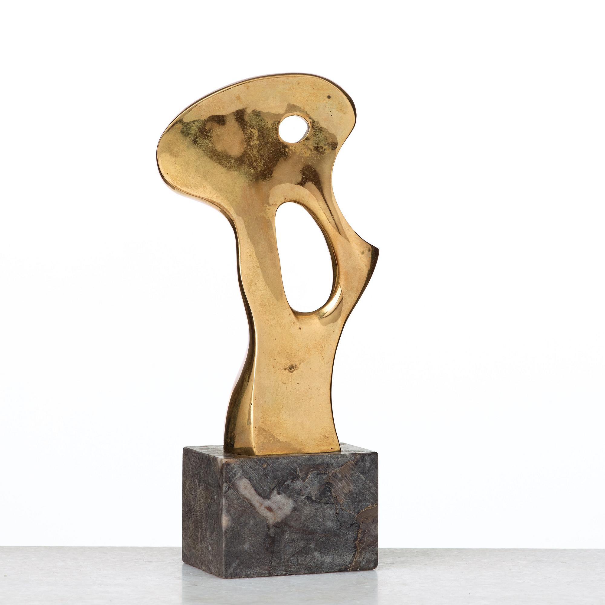 CHRISTIAN BERG, Polished bronze.Signed C.B. Copy no 1. (Edition of 5). The motif conceived 1972.