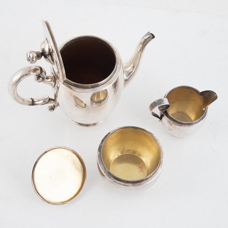 Coffee service, 3 pieces, silver, Guldsmedsaktiebolaget (GAB), 1944.