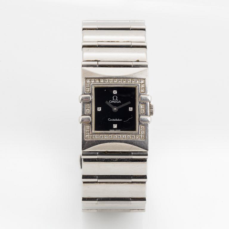 Omega, Constellation, Quadra, wristwatch, 19 x 24 mm.