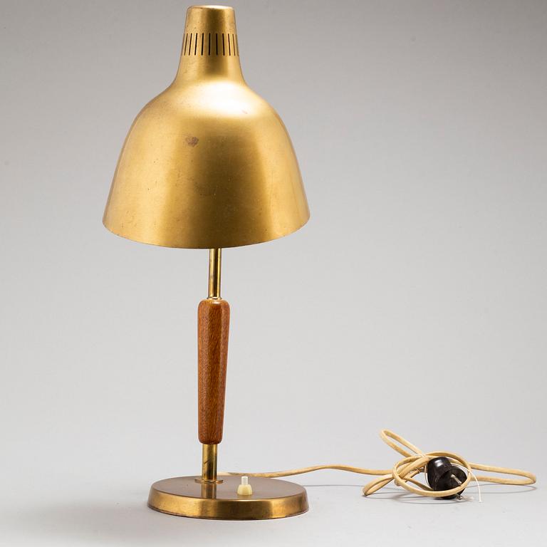 A 1960's table lamp marked MBM.