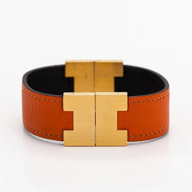 Hermès, a 'Lurie' leather bracelet.