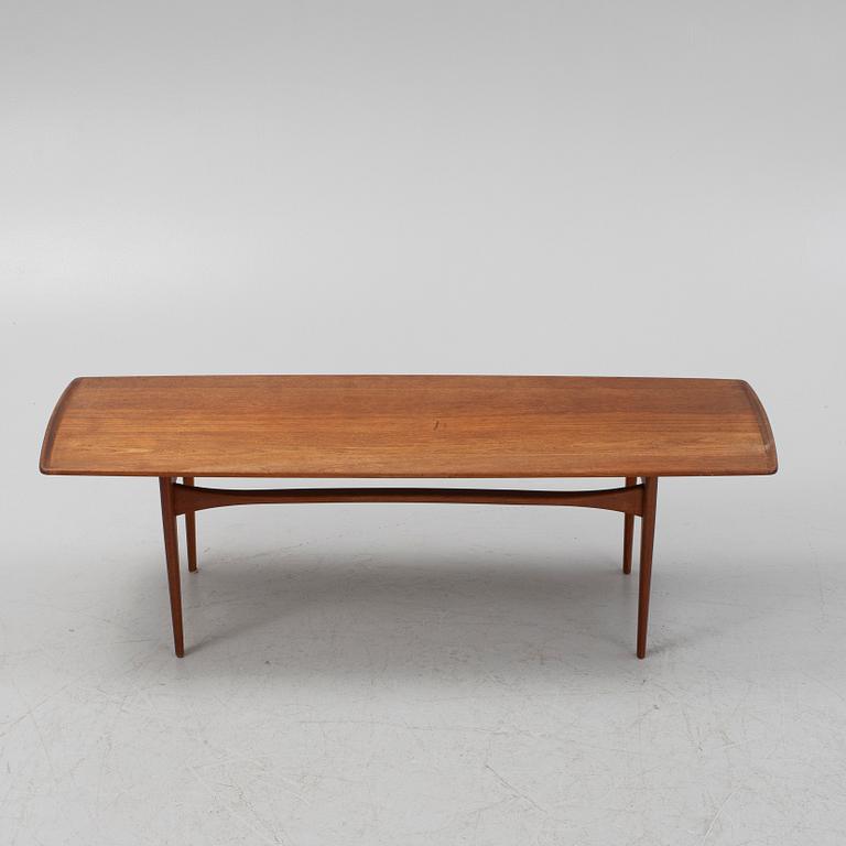 Tove & Edvard Kindt-Larsen, a teak coffee table from  France & Daverkosen, Denmark, 1960's.