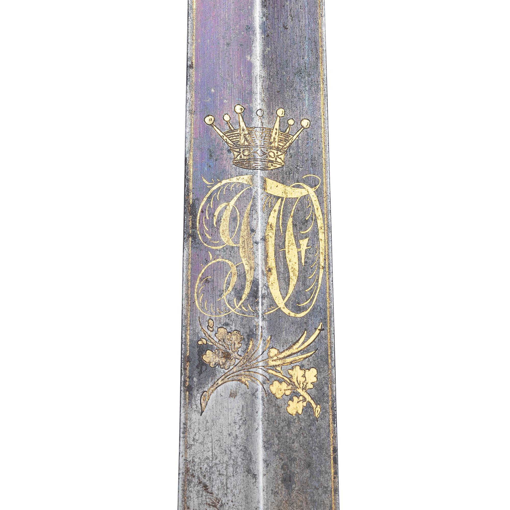 Sword, Sweden, for an infantry officer, early 19th century, with scabbard.
