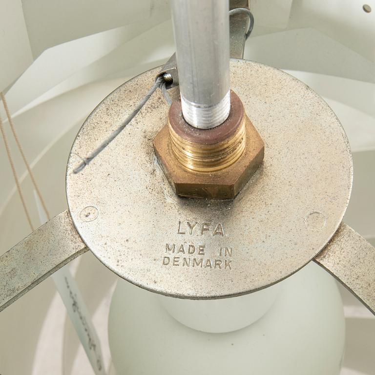 Louis Weisdorf, ceiling lamp "Turbo", Lyfa, Denmark, second half of the 20th century.