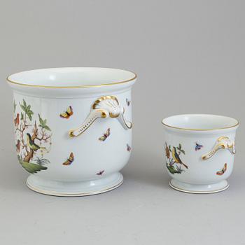 Two porcelain outer linings, Herend, Hungary, mid 20th cnetury.