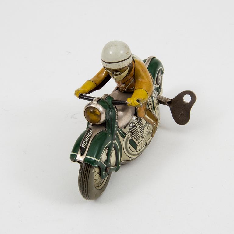 A Schuco Sport tinplate motorcycle 1930/40s.