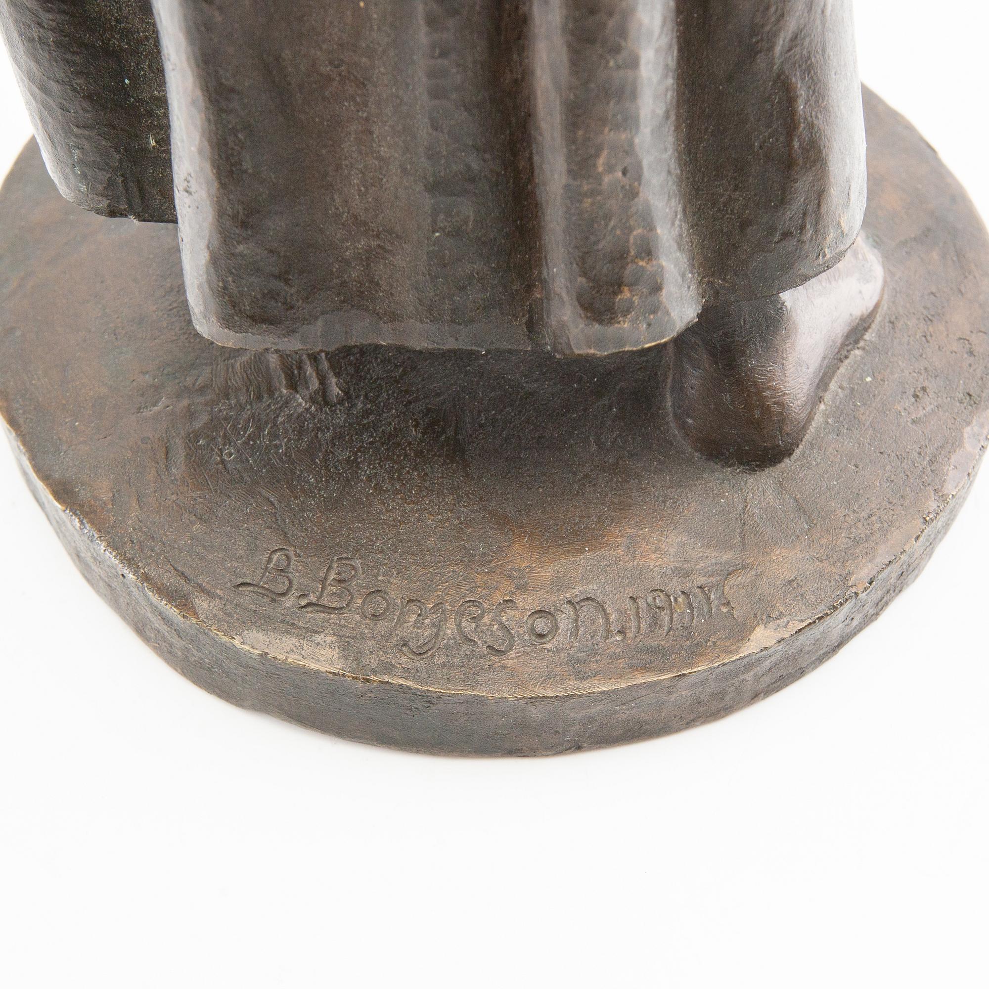 Börje Börjeson, Translation: "Standing woman braiding her hair".