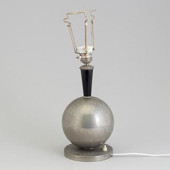 BORDSLAMPA, Art deco, tenn, 1930-tal.
