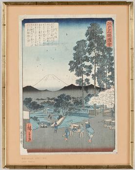 Ando Utagawa Hiroshige · UTAGAWA HIROSHIGE, träsnitt, Japan, 1850-tal.