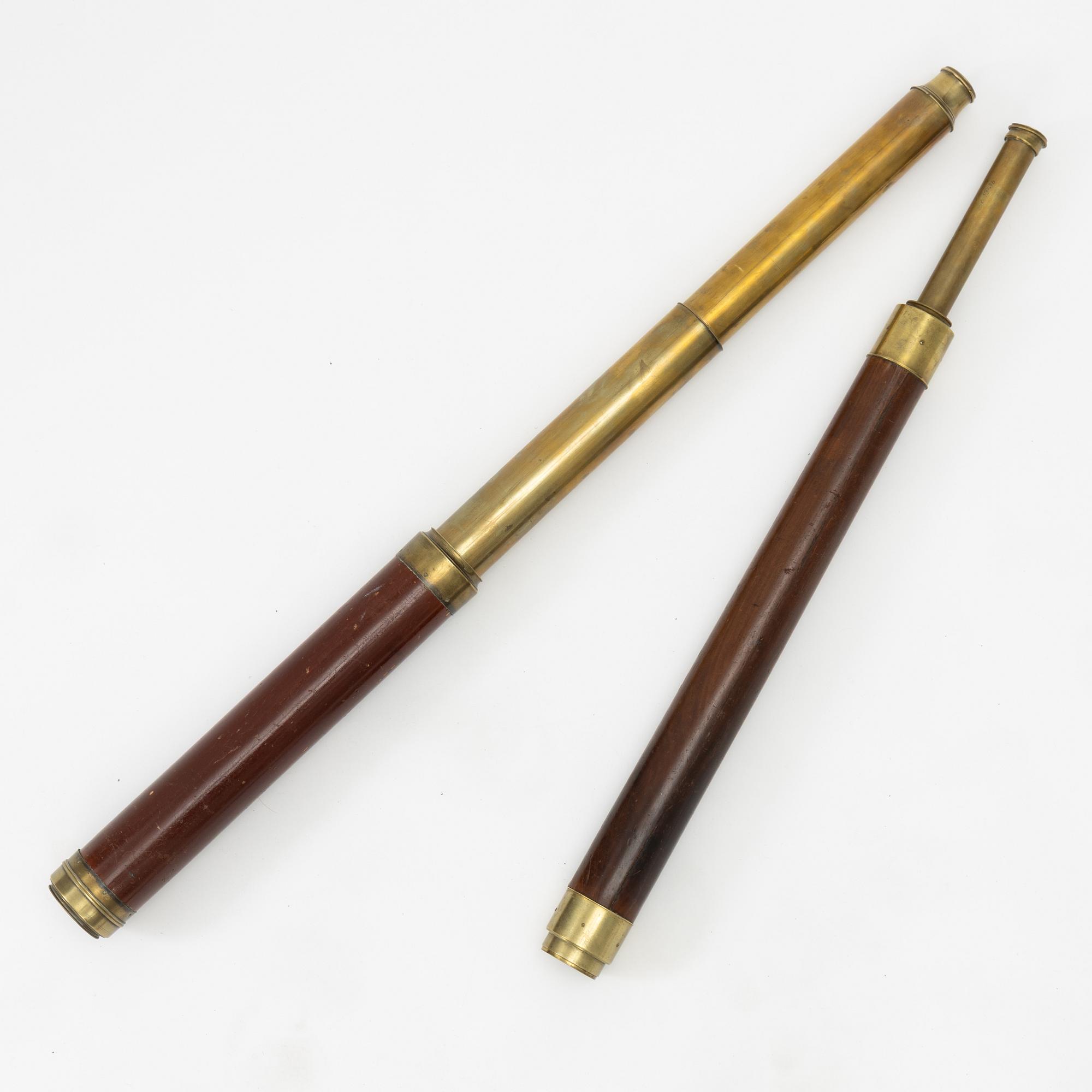 Two 19th century telescopes.