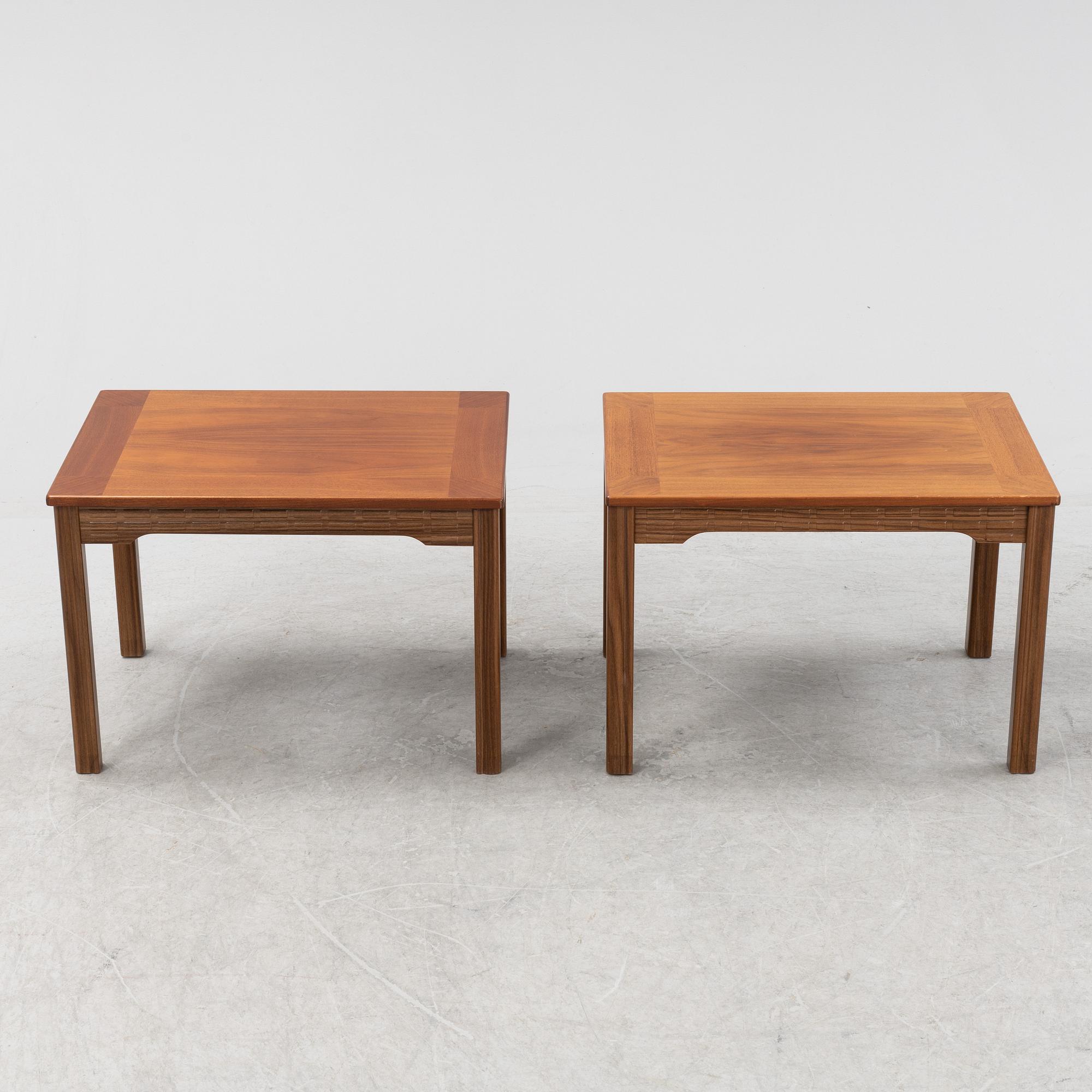 Sidobord, ett par, Alberts, Tibro, 1970-tal.