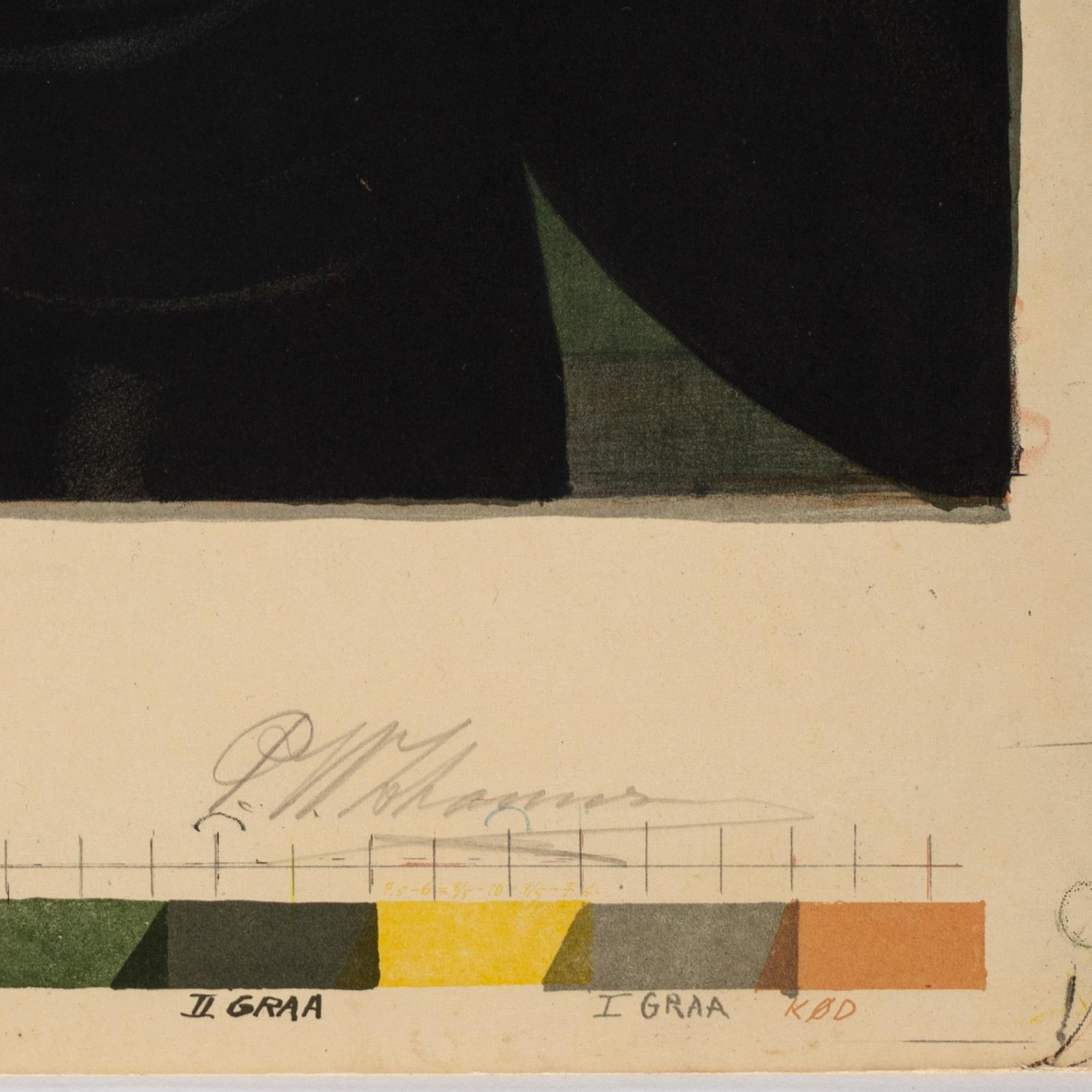 Peter Wilhelm Johanssen, efter C W Eckersberg, Chromolithograph.
