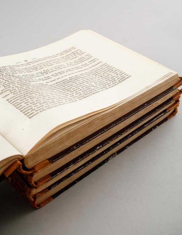 Five volumes of Meyer's Universum, 1835-38.