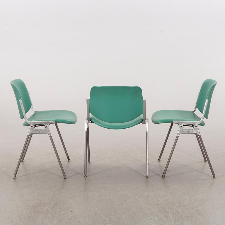 GIANCARLO PIRETTI, a set of 6 chairs by Giancarlo Piretti for Castelli Italy.