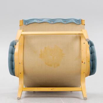 Bruno Mathsson, fåtölj med fotpall, "Pernilla", DUX.