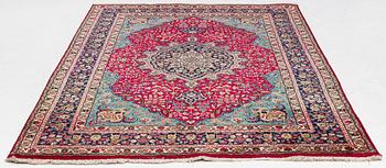 Carpet, Tabriz, approx. 310 x 198 cm.