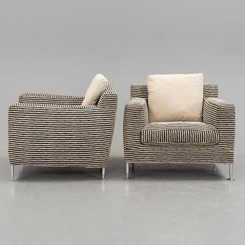A PAIR OF ANTONIO CITTERIO "HARRY" ARMCHAIRS FOR B&B ITALIA, ITALY. Model designed in 1995.
