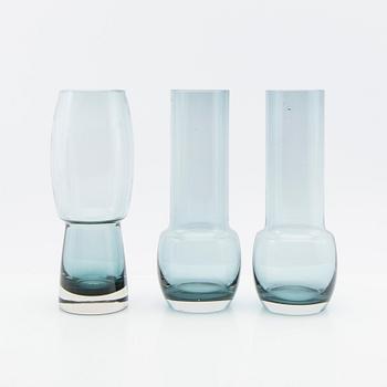 Tamara Aladin, vaser, 5 st, glas, Riihimäen Lasi, Finland, 1960/70-tal.