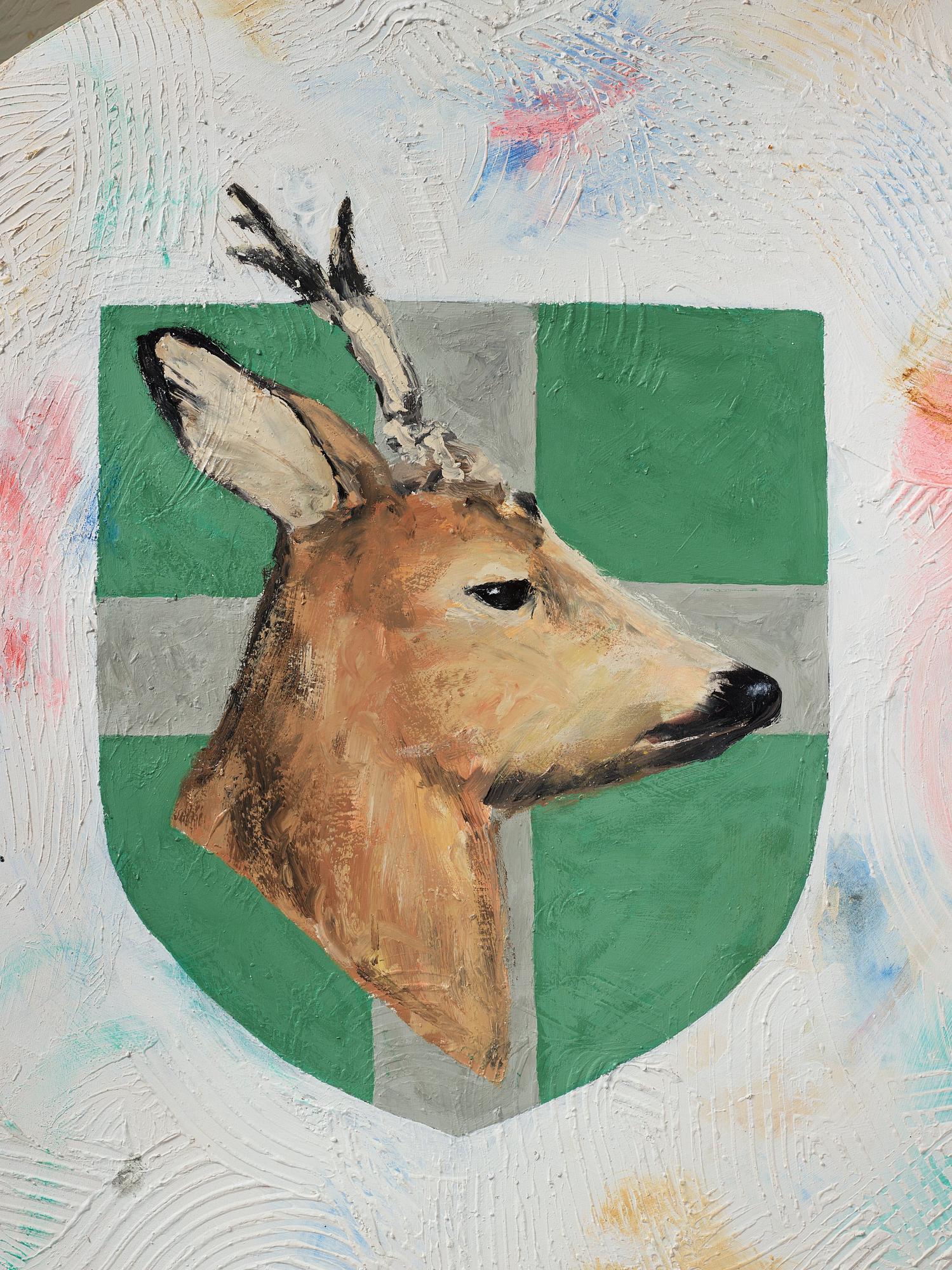 Ernst Billgren, painted wooden construction, executed 1985.