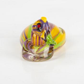 Christopher Ramsey & Fredrik Nielsen, a glass sculptire of a duck, Boda, Sweden 2009.