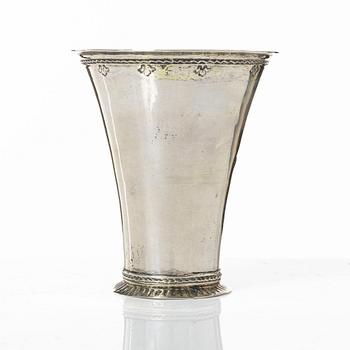 Conrad Heitmüller, bägare, silver Nyköping 1769.