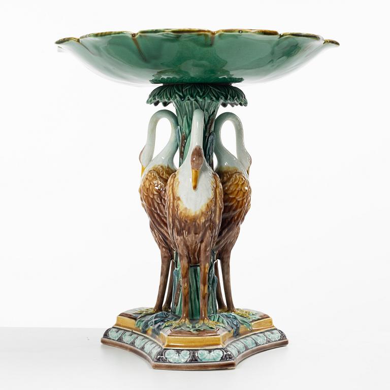 Uppsatsskål, majolika. Gustavsberg, 1800-talets slut.