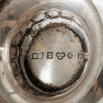 A lot of silver, 8 pieces, including with mark of KG Markströms, Uppsala 1897.