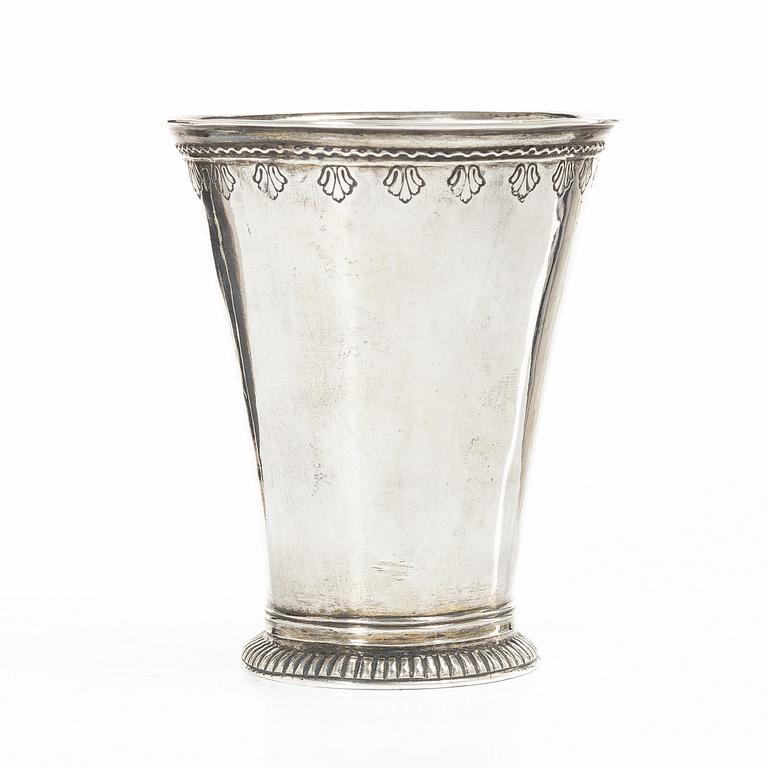 A Swedish silver beaker, late 18th century, possibly H Scharén, Marstrand.