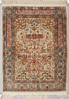 MATTA, silke, orientalisk. Ca 89 x 69.