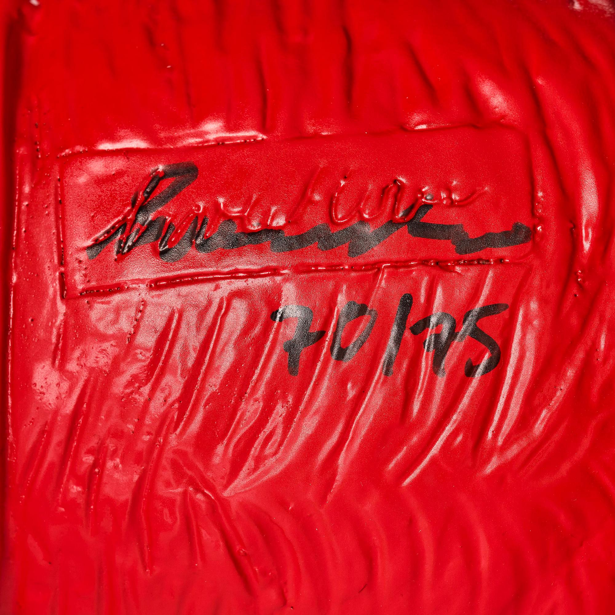 William Sweetlove, "Cloned Griffon Bruxellois with pet bottle"(Red).