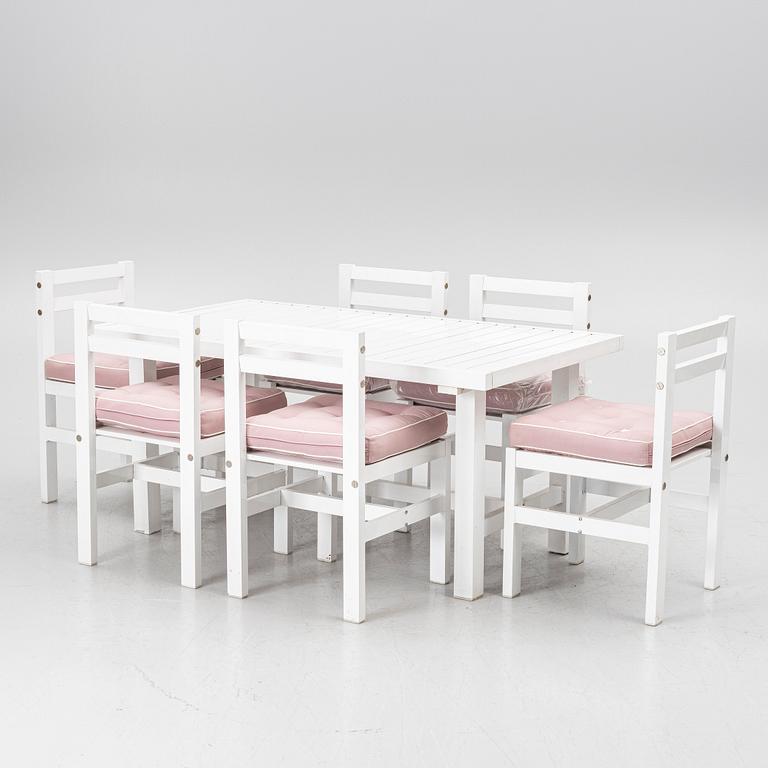Elsa Stackelberg, Table with 6 chairs, Free Form, contemporary.