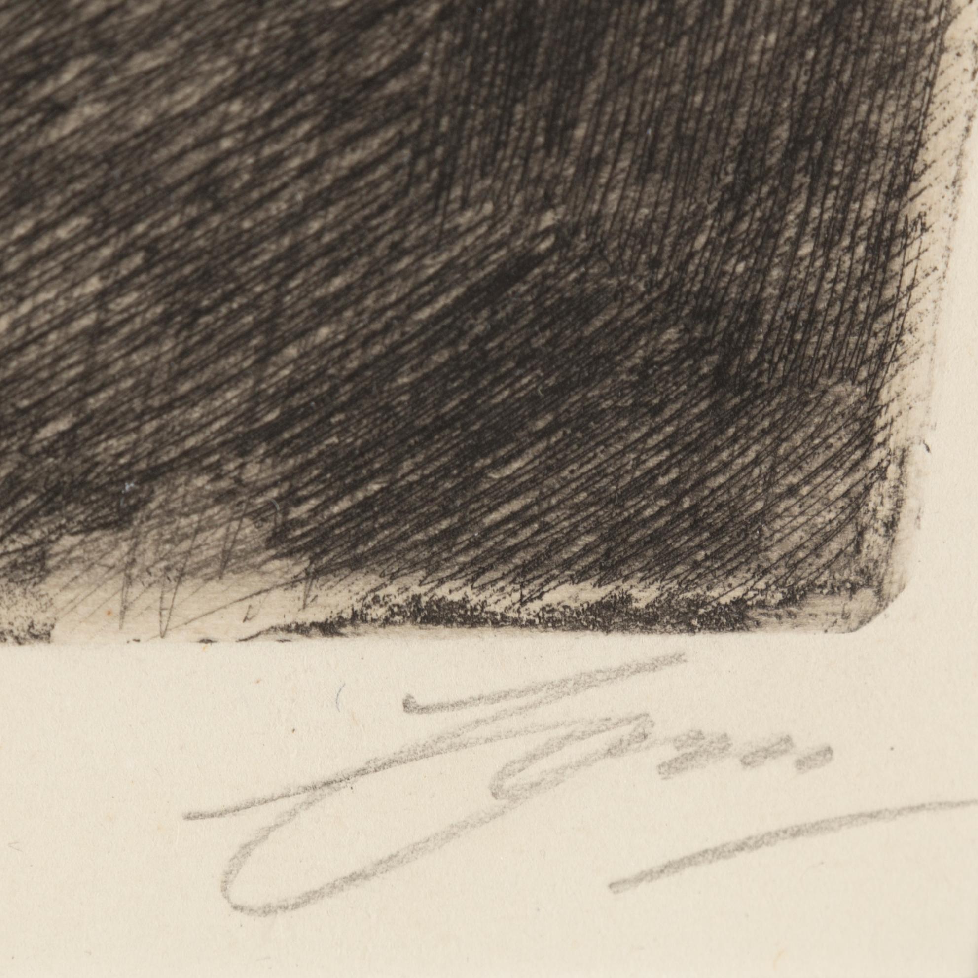 ANDERS ZORN, Etsning, 1917, signerad.